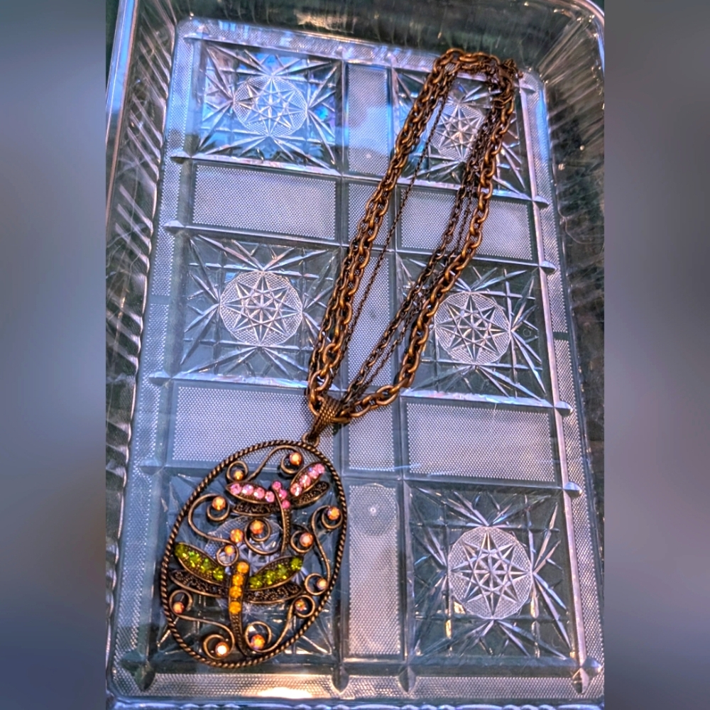 Beautiful dragonfly necklace